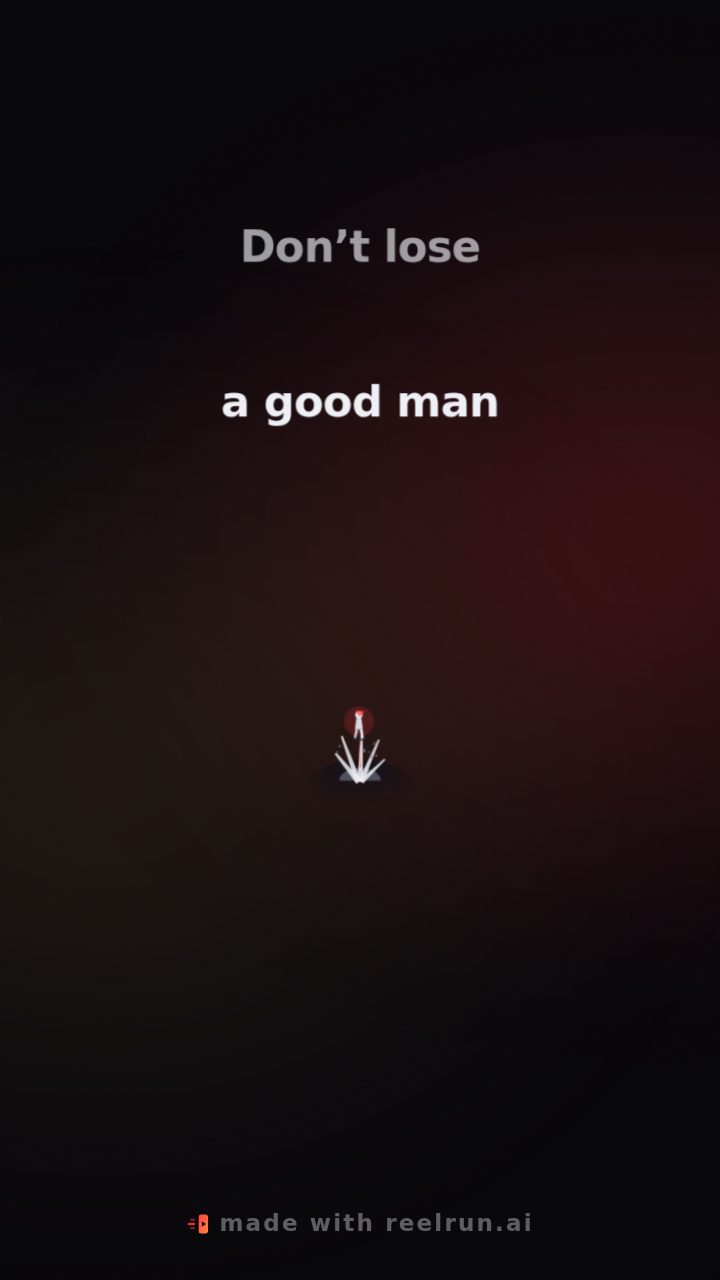 Still from the video for Don’t lose a good man